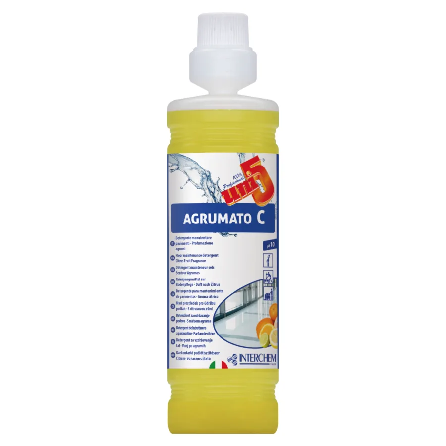 UNI5 AGRUMATO C Detergente manutentore pavimenti profumazione agrumi 1 lt