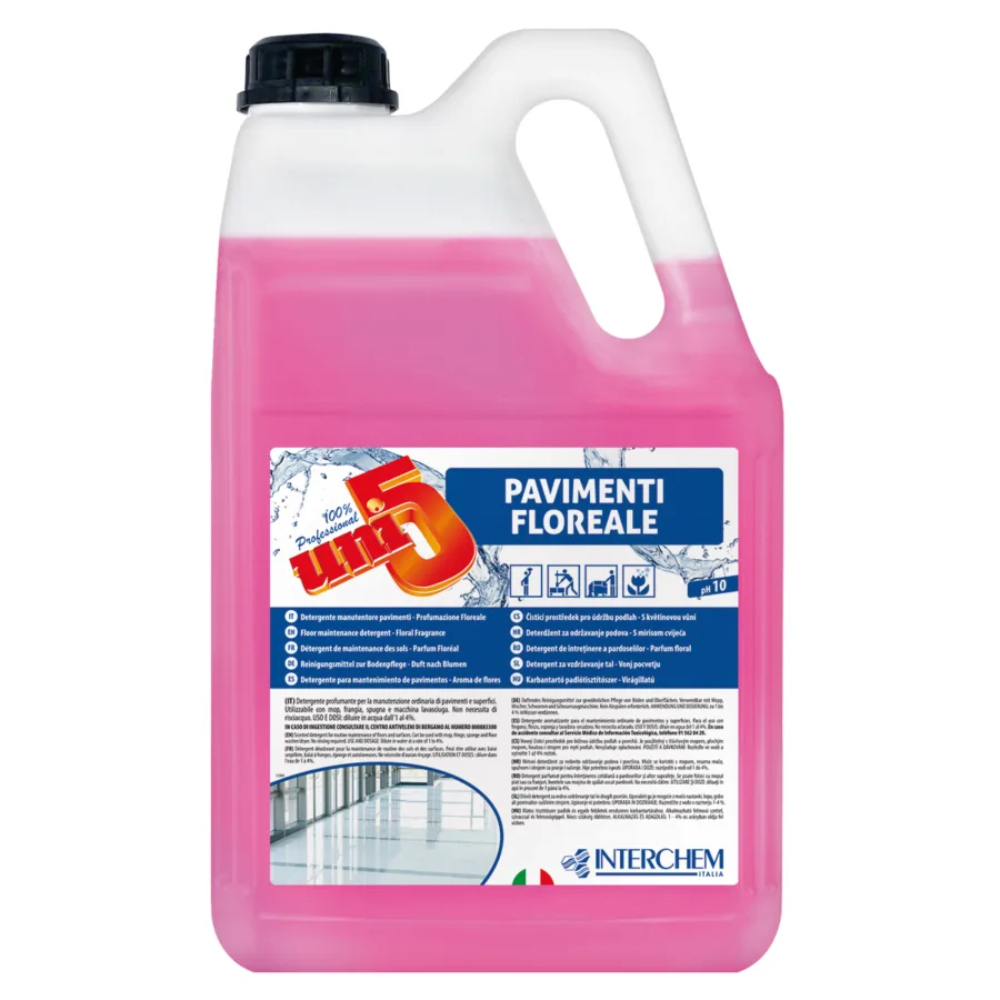 UNI5 PAVIMENTI FLOREALE Detergente manutentore profumato senza risciacquo 5 kg